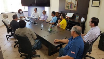 Reunião realizada no gabinete da prefeita Délia na manhã de hoje -Foto: Prefeitura de Dourados