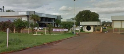 Trator estava no pátio da Secretaria Municipal de Saúde - Foto: Reprodução