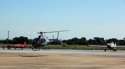 Apoio aéreo foi fundamental para o controle dos focos de calor no Pantanal de Corumbá. Foto: Silvio de Andrade