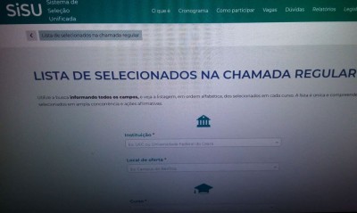 Educação Sisu: inscritos podem conferir se foram selecionados (Foto: Arquivo/Agência Brasil)