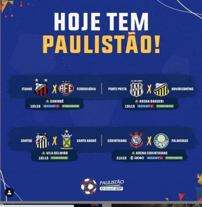 Em meio a pandemia, Paulistão retorna com mapa alternativo e clássico (Foto: reprodução)