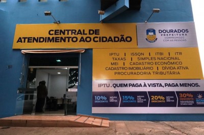 A Central de Atendimento atende em novo endereço, na Rua Presidente Vargas nº 309, Centro (Foto: Divulgação/Prefeitura de Dourados)