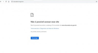 Site institucional da Prefeitura de Dourados permanece fora do ar (Foto: 94FM)