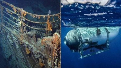 Turista visitarão o local do naufrágio do Titanic em submarino especial Foto: Reprodução/OceanGate Expeditions