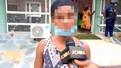 Vítima de estupro em Gana - Foto: Reprodução de TV