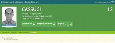 João Donizete Cassuci (PDT) foi eleito enquanto recorria de decisão que indeferiu candidatura (Foto: DivulgaCand/TSE)