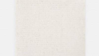 Tela em branco? Obra de Glenn Ligon - Foto: Sotheby’s London