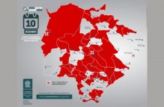 Mais da metade dos municípios de MS estão na faixa vermelha de risco para covid-19