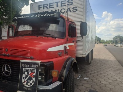 Polícia Militar recupera caminhão roubado em MS que tinha como destino a Bolívia
