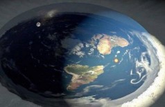 Imagem da 'Terra plana', teoria defendida nas redes sociais (Foto: Divulgação/Flat Earth Org)