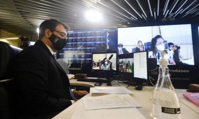 Ministro Carlos França falou hoje na CRE do Senado (Foto: Leopoldo Silva/Agência Senado)