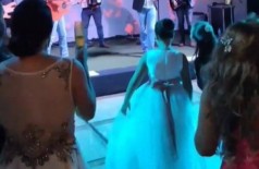 Festa clandestina de casamento foi flagrada pela PM na zona rural de Maracaju (Foto: Reprodução)