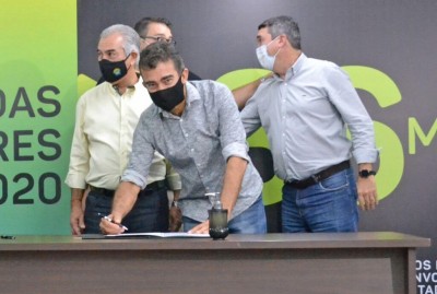 Deputado Marçal durante ato de liberação de recursos em Campo Grande - Foto: Gildo Tavares