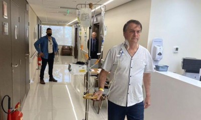Bolsonaro está internado no Hospital Vila Nova Star, em São Paulo (Foto: Reprodução/Twitter)