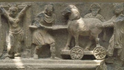 Representação do Cavalo de Troia no British Museum (Foto: Reprodução/Wikimedia Commons)