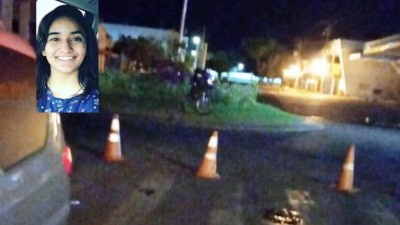 Universitária morre ao se envolver em acidente de moto na fronteira