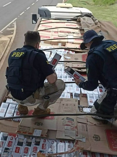 Polícia apreende em MS carga de cigarro avaliada em R$ 2 milhões