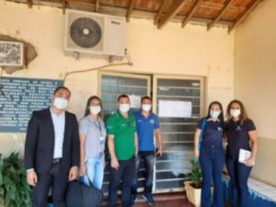 Equipe do Coren-MS realiza interdição ética dos serviços de Enfermagem na UBS Panambi(Foto: Coren-MS)