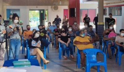 Evento da Agehab em Eldorado (Foto: Divulgação/GovernoMS)