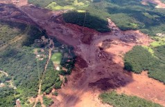 Imagem aérea da região de Brumadinho após o rompimento da barragem da Mina Córrego do Feijão (Foto: Corpo de Bombeiros)