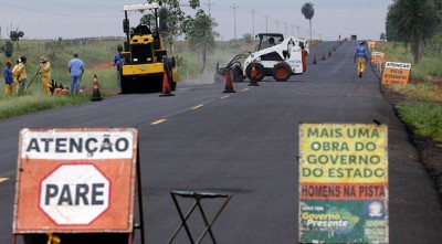 Obras do Governo do Estado estão em diferentes frentes na região de Maracaju