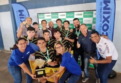 Futsal Masculino de Dourados venceu todos os jogos em Coxim (Foto: Fundesporte)