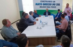 Encontro aconteceu em Campo Grande e selou a parceria dos tucanos ao grupo liderado pelo atual prefeito  (Foto: Divulgação)