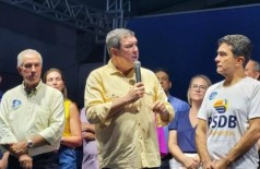 Governador Eduardo Riedel elogiou Marçal Filho e garantiu apoio (Foto: Flávio Verão)