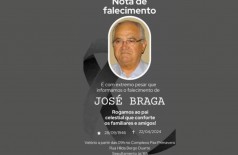 José Braga morre aos 77 anos em Dourados