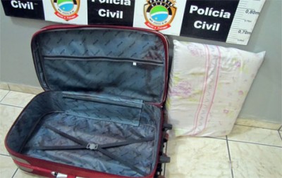 Mulher encontrada morta em MS foi sufocada pelo marido e colocada em mala