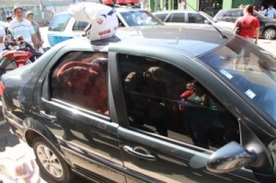 Criança ficou presa em Siena e testemunhas acionaram o Corpo de Bombeiros (Marcos Ermínio)