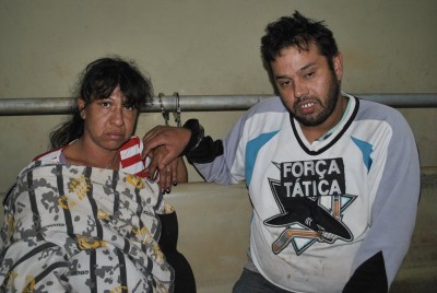 O casal foi autuado em flagrante por tráfico de droga (Sidnei Bronka)