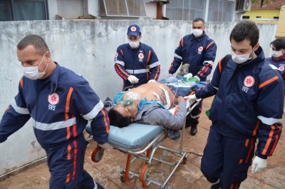 Ademilnon foi levada ao hospital da vida onde passou por uma cirurgia de drenagem de tórax (Sidnei Bronka)