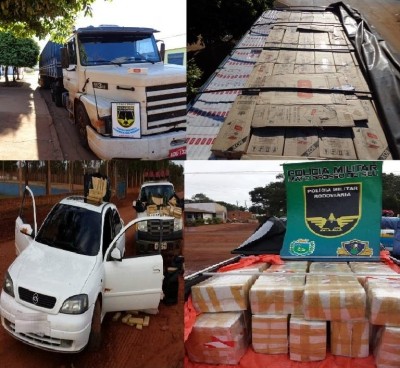 Polícia Militar Rodoviária apreende mais de 46 toneladas de drogas em 7 meses