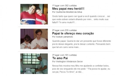 Promoção “Tal pai tal filho” chega na final; vote na sua foto preferida