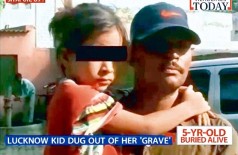 Garota indiana de 7 anos é estrangulada e enterrada viva, mas consegue sobreviver