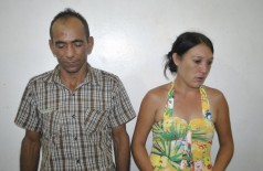 Franceilton de Souza Silva, 35 anos e Maria Inês Maldonado Rojas de 28 anos, presos por tráfico de droga (Sidnei Bronka)