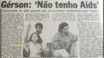 Reprodução de reportagem do jornal