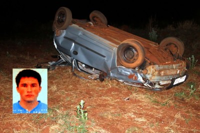 Nilson foi arremessado para fora do carro e morreu na hora. (Sidnei Bronka)