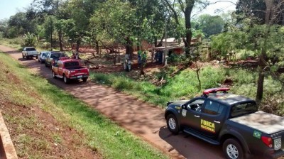 Equipes vistoriam estabelecimentos comerciais da Reserva Indígena de Dourados nessa terça (Força Nacional)