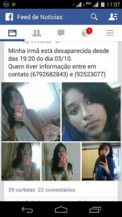 Adolescente que desapareceu após ir à igreja volta para casa e não dá explicações