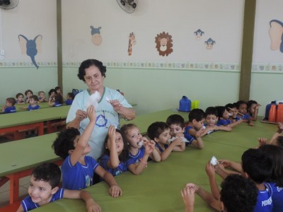Fundadora da Creche Lar André Luiz, dona Josephina mantém o zelo pelas 280 crianças atendidas em período integ... (André Bento)
