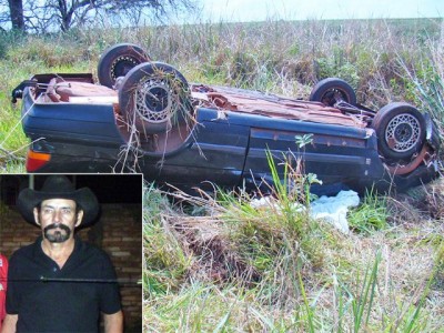 Aposentado morre após capotar veículo entre Caarapó e Amambai