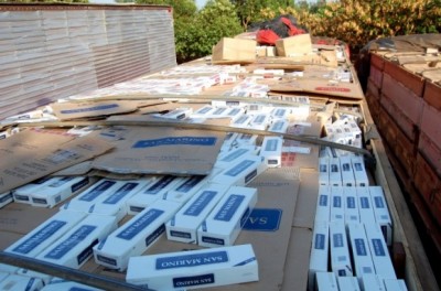 Força Tática apreende comboio com 700 mil maços de cigarros contrabandeados