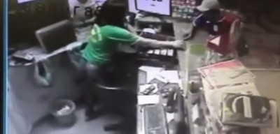 Câmera flagra assalto a posto de combustíveis em Dourados (assista)