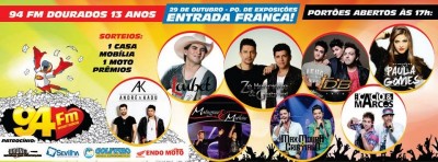 94 FM comemora 13 anos como a dona do primeiro lugar em clima de festa e alegria