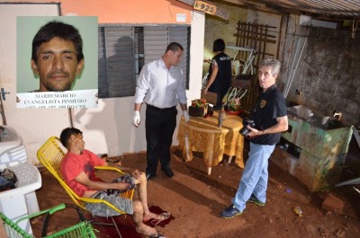 Mário foi encontrado coberto por sangue na cadeira em que estava sentado bebendo e conversando com amigos (Sidnei Bronka)