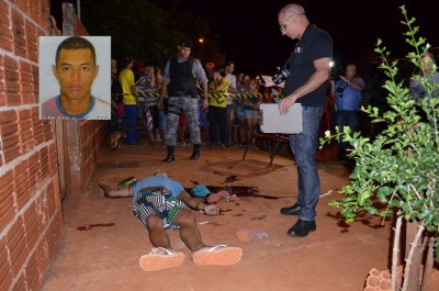 Rodrigo foi atingido com dois na cabeça, um em cada braço, no ombro esquerdo e nas costas. (Sidnei Bronka)