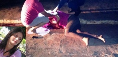 Joelma Regiane Calegari foi morta próximo a casa de seu pai ((Foto: Valems News))