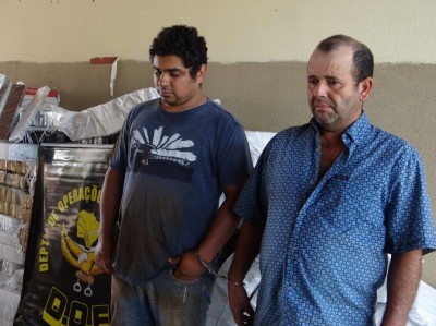 Claudio e Caetano foram autuados acusados po tráfico de droga. (Sidnei Bronka)